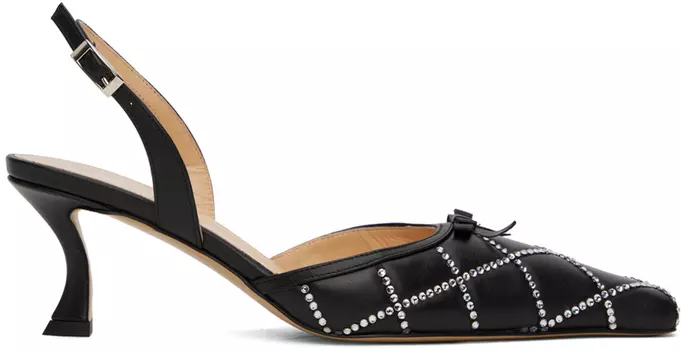 Черные туфли Мэриен на каблуках MACH & MACH