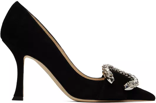 Черные туфли на каблуке Melva 90 Jimmy Choo