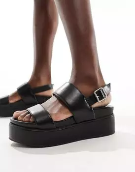 Черные туфли на массивной платформе на массивной платформе ASOS Tucker 2