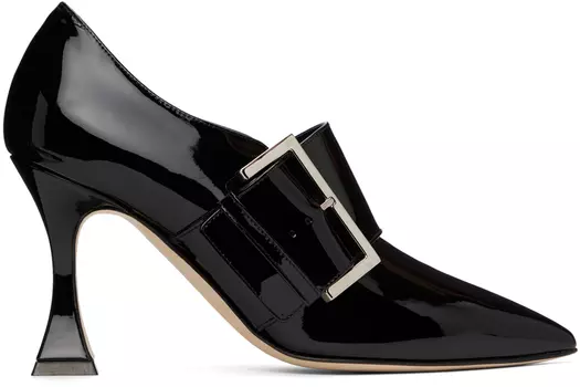 Черные туфли на высоком каблуке Manolo Blahnik