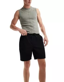 Черные твиловые шорты ONLY