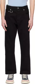 Черные угловые джинсы tudes