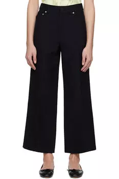 Черные укороченные брюки по фигуре JW Anderson