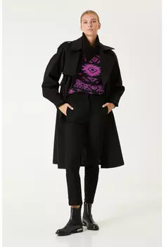 Черные укороченные джинсовые брюки Network, черный