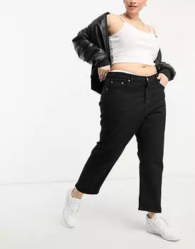 Черные укороченные джинсы Levi's Plus 501