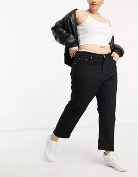Черные укороченные джинсы Levi's Plus 501
