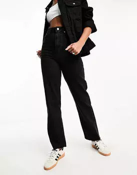 Черные укороченные прямые джинсы ASOS DESIGN Tall