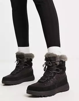 Черные утепленные ботинки Columbia Slopeside Peak Luxe