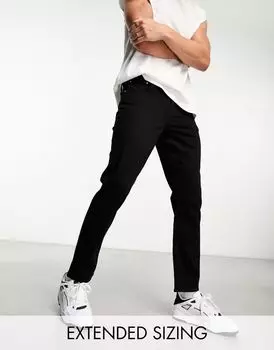 Черные узкие эластичные джинсы ASOS DESIGN