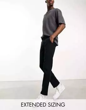 Черные узкие брюки чинос ASOS