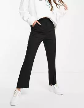 Черные узкие брюки-сигареты ASOS DESIGN