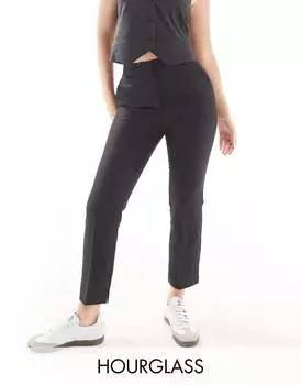 Черные узкие брюки-сигареты ASOS DESIGN Hourglass
