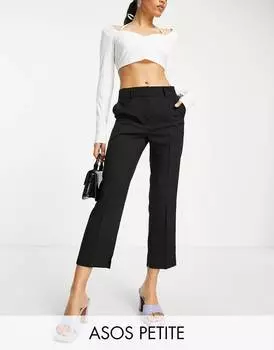Черные узкие брюки-сигареты ASOS DESIGN Petite