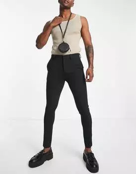 Черные узкие брюки скинни ASOS DESIGN