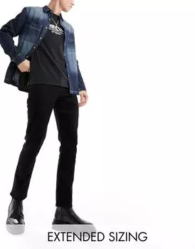 Черные узкие джинсы ASOS DESIGN