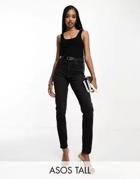 Черные узкие джинсы ASOS DESIGN Tall