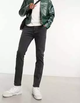 Черные узкие джинсы French Connection