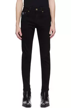 Черные узкие джинсы Piece Number Versace Jeans Couture