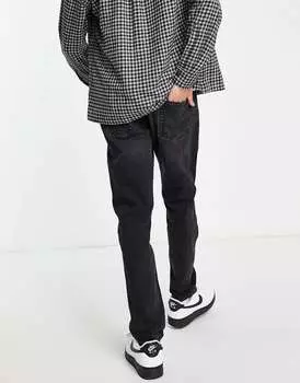 Черные узкие джинсы Pull&Bear