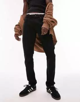 Черные узкие джинсы Topman