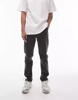 Черные узкие джинсы Topman