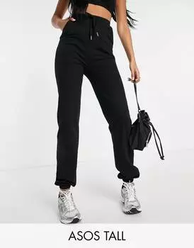 Черные узкие джоггеры ASOS DESIGN Tall