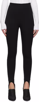 Черные узкие леггинсы Balmain