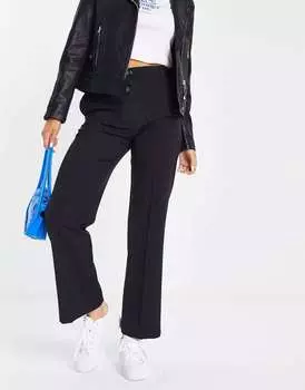 Черные узкие прямые брюки ASOS Mix & Match