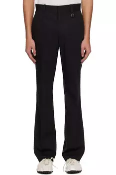 Черные узкие прямые брюки WOOYOUNGMI