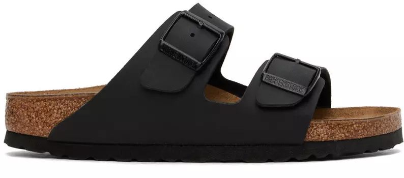 Черные узкие сандалии Arizona Birkenstock