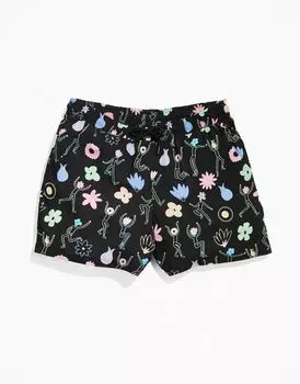Черные узкие шорты без пола с принтом ASOS DESIGN PRIDE — часть комплекта