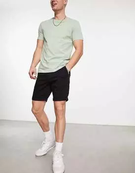 Черные узкие шорты-чиносы Jack & Jones Intelligence