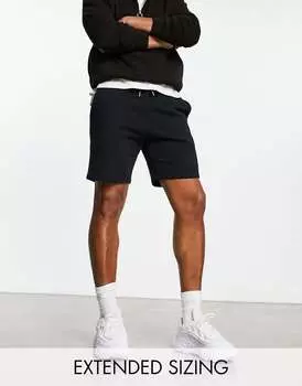 Черные узкие шорты из джерси ASOS