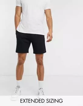 Черные узкие шорты из джерси ASOS DESIGN