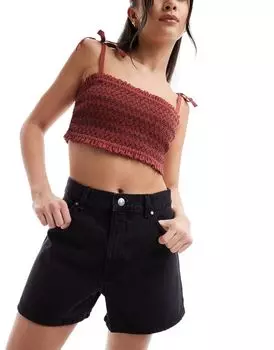 Черные узкие шорты Mango