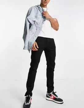 Черные узкие зауженные джинсы с низкой посадкой Levi's 512