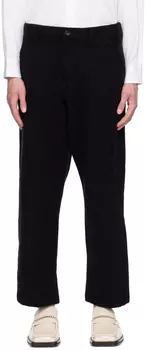 Черные валяные брюки Comme des Garçons Shirt