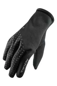 Черные ветрозащитные флисовые велосипедные перчатки унисекс с ночным видением Altura, черный
