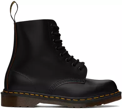 Черные винтажные ботинки Made In England 1460 Dr. Martens