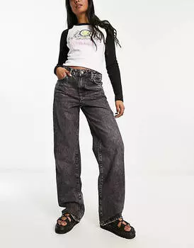 Черные винтажные широкие джинсы Superdry