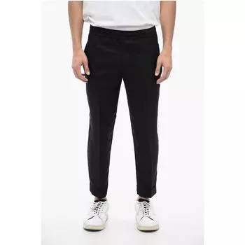 Черные вискозные брюки Neil Barrett, Black