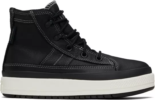 Черные водонепроницаемые кроссовки Chuck Taylor All Star Equip Converse, Black/Black/Vintage white