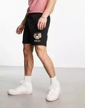 Черные волейбольные шорты Hurley Bengal