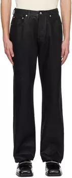 Черные вощеные джинсы Saintwoods