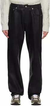 Черные вощеные джинсы Saintwoods