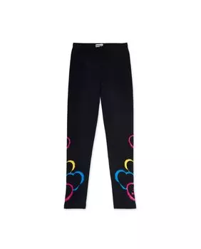 Черные вязаные леггинсы для девочки Tuc tuc, черный