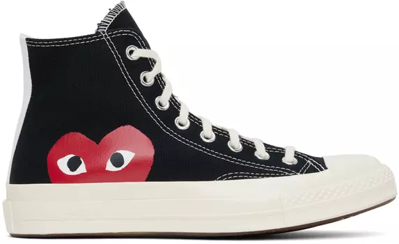 Черные высокие кеды Converse Edition Chuck 70 Comme des Garons