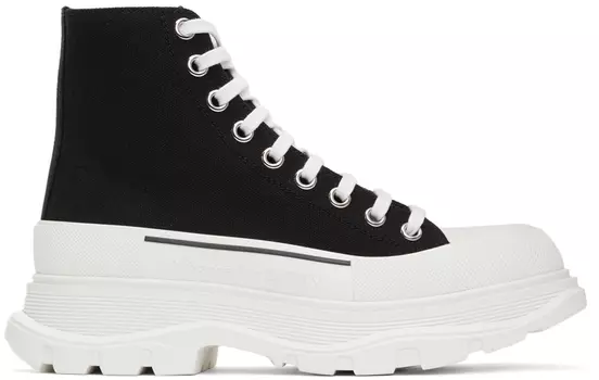 Черные высокие кеды Tread Slick Alexander McQueen