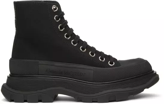 Черные высокие кеды Tread Slick Alexander McQueen