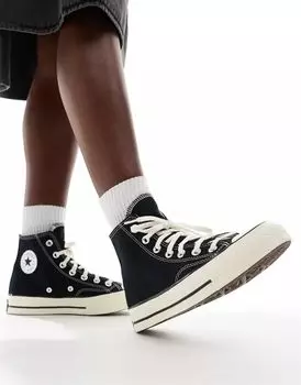 Черные высокие кеды унисекс Converse Chuck 70 Hi